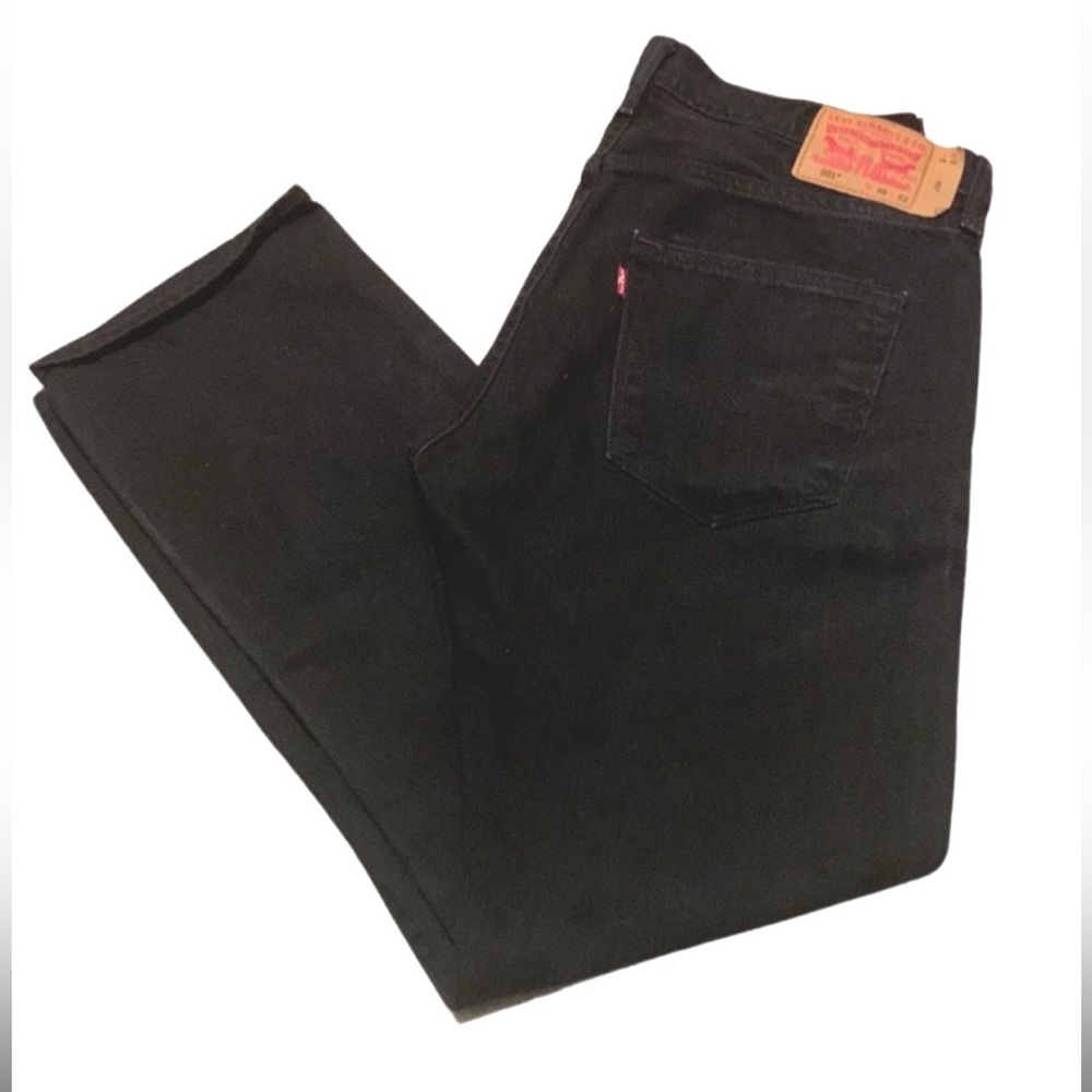 Men’s Black Levi’s 501 Button Fly Jeans Size 36/32